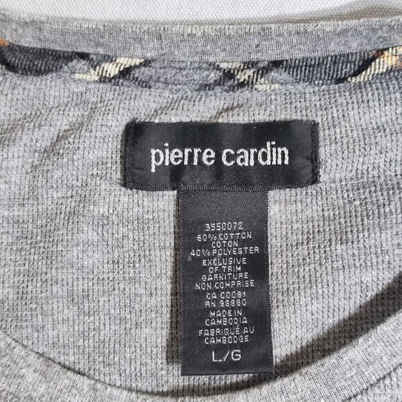 Pierre Cardin crew neck knit pullover / sweater men's size L grey colour - Picture 4 of 7